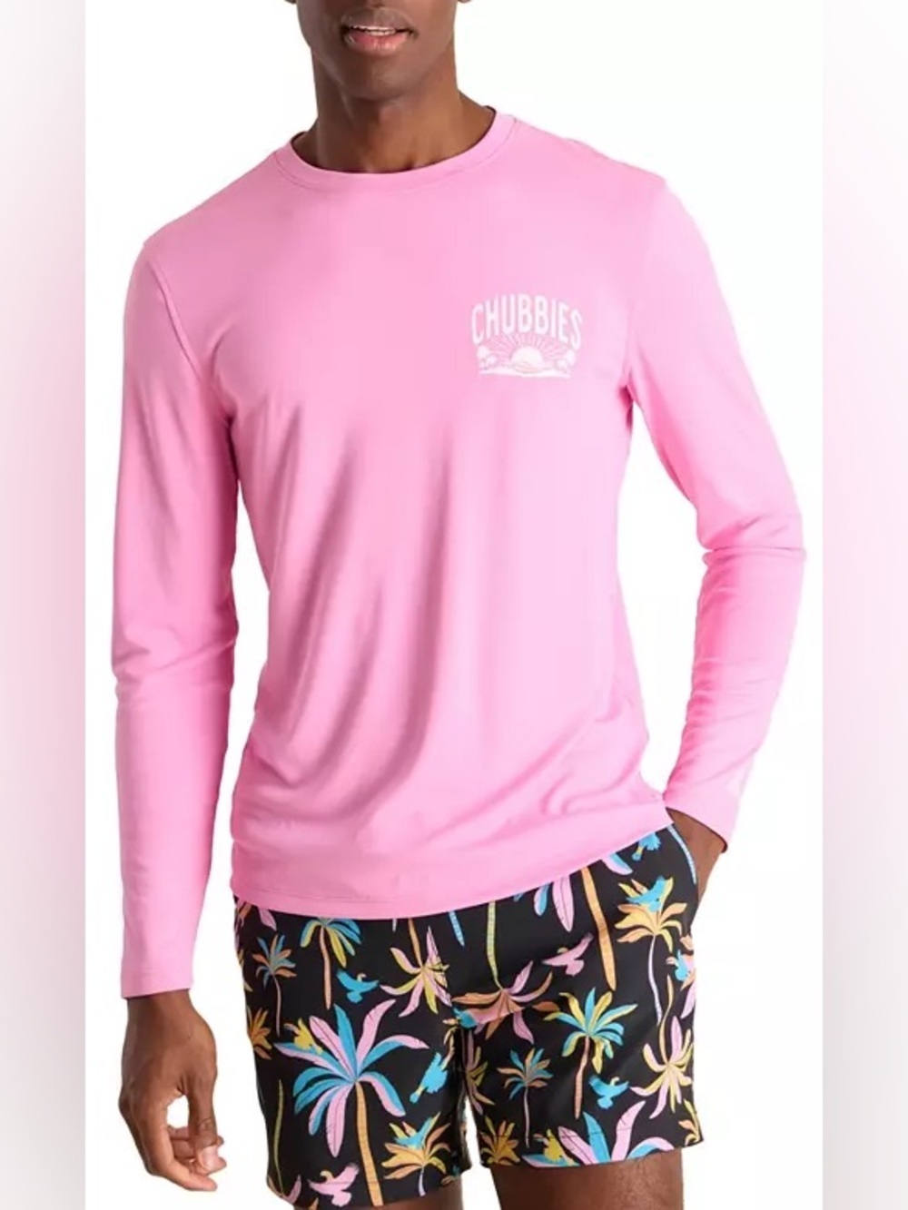 NWT Chubbies Sun Crew Rash Guard Shirt